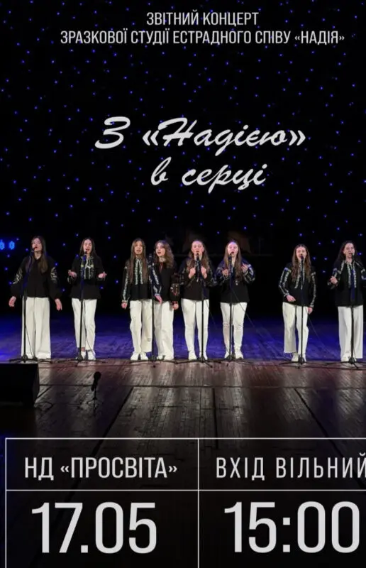 Два звітні концерти дитячих колективів у «Просвіті» на підтримку ЗСУ