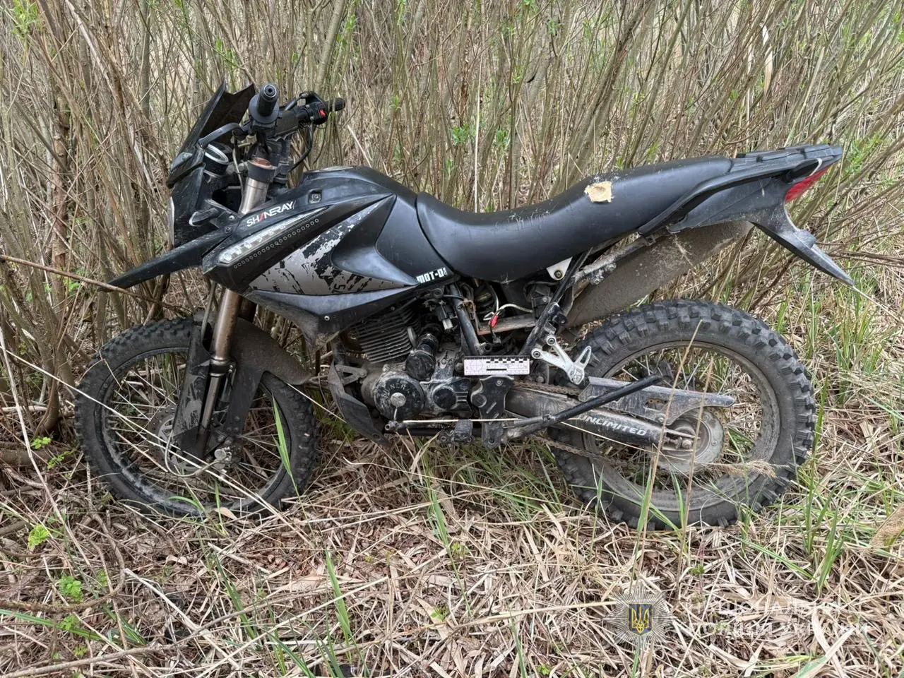 У Ковельському районі поліція знайшла викрадений мотоцикл, затримано злочинця