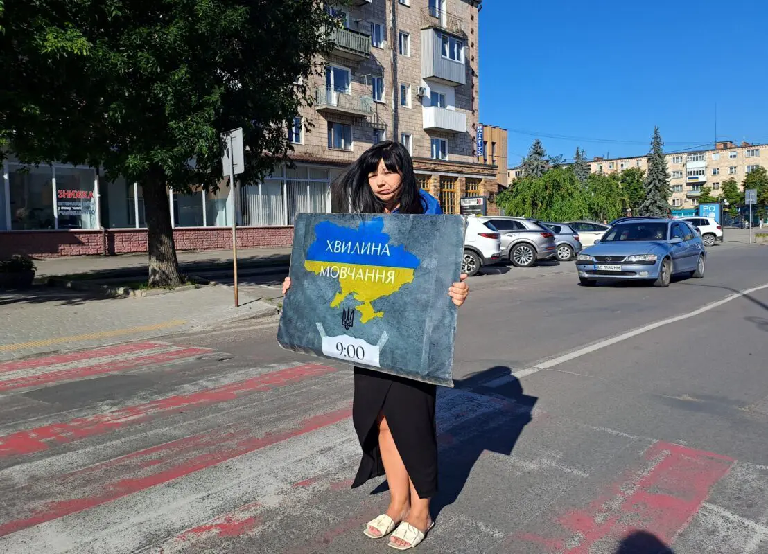 Ковель вшанував пам'ять жертв Оленівки та полону РФ: 4 роки трагедії